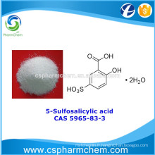 Acide 5-sulfosalicylique, CAS 5965-83-3, intermédiaire de synthèse pharmaceutique
